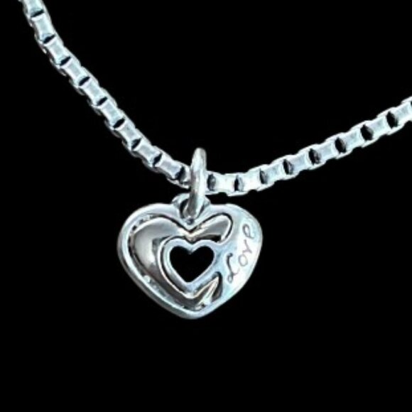 Brighton RETIRED "Golden Spring" 2‑Tone Heart Anklet - EUC - Picture 2 of 5